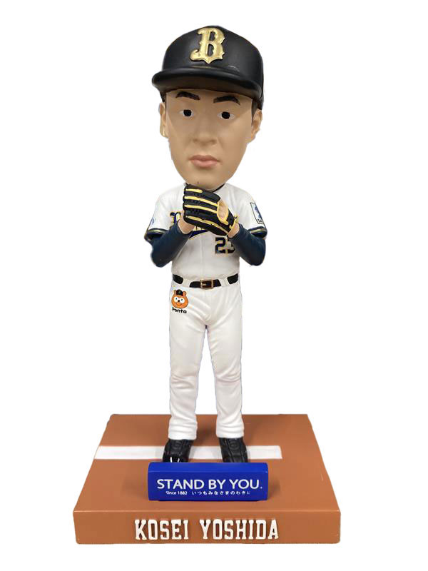 日本生命セ・パ交流戦で西川龍馬選手・吉田輝星投手ボブルヘッド付き