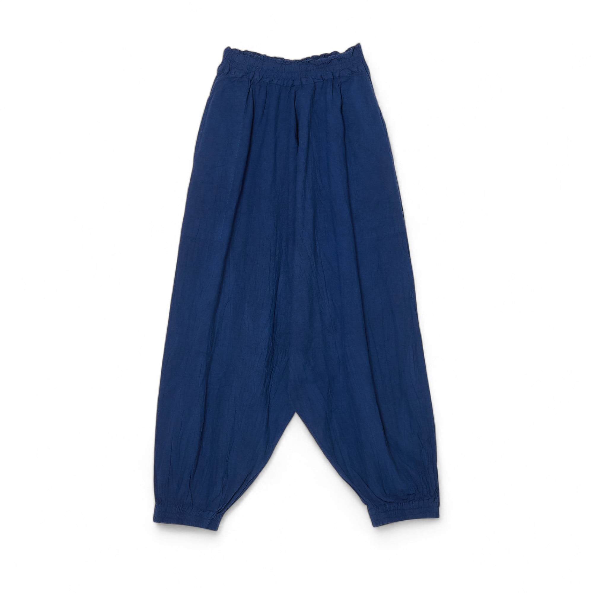 GAIAネットヂェン先生の日常着 太極拳パンツ 【薄地】 青 S(S 青