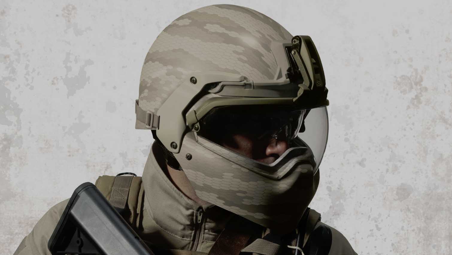 Introduction of new Batlskin® head protection system - leads war