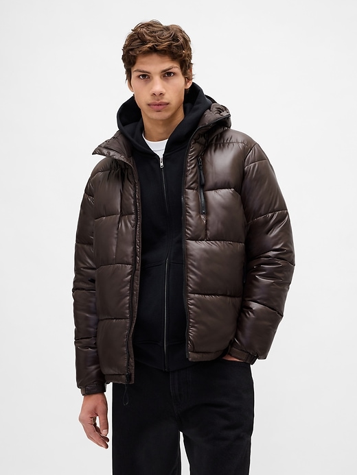 Recycled Heavyweight Puffer Jacket | Gap