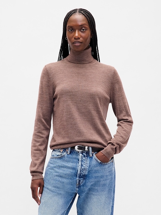 100% Merino Wool Turtleneck Sweater | Gap