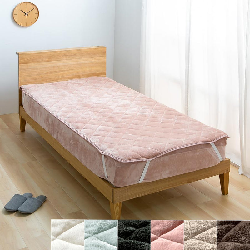 マイクロファイバー敷パッド シングル 寝具 敷パッド おしゃれ ぼん