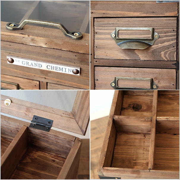 コレクションボックス 木製 おしゃれ ナチュラル シャビー