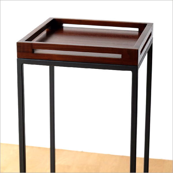 花台 木製 フラワースタンド 玄関 室内 屋内 天然木 無垢材 サイド