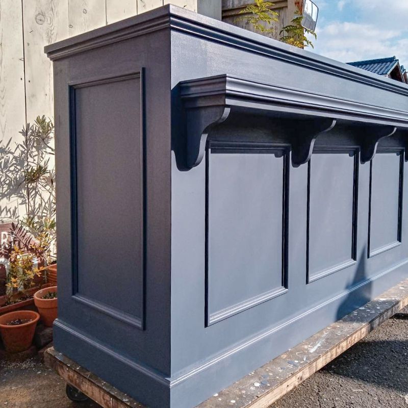 東京のカフェに納品したW1800mmオーダーメイドレジカウンター