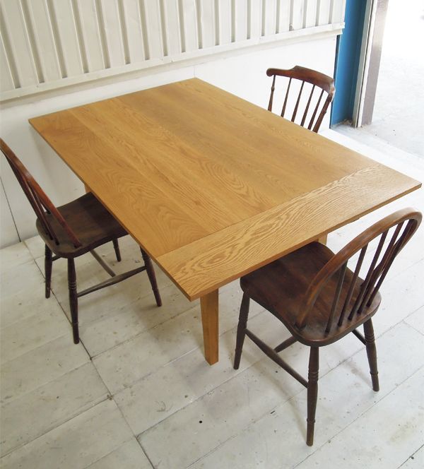 伸長式ダイニングテーブルホワイトオーク材W1350〜17504@大阪東京