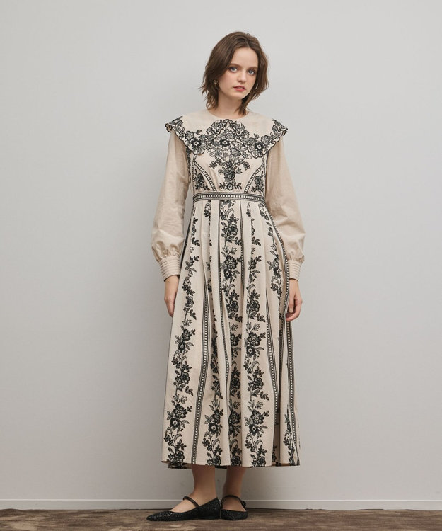 パターン刺繍ワンピース / GRACE CONTINENTAL | GRACE CONTINENTAL