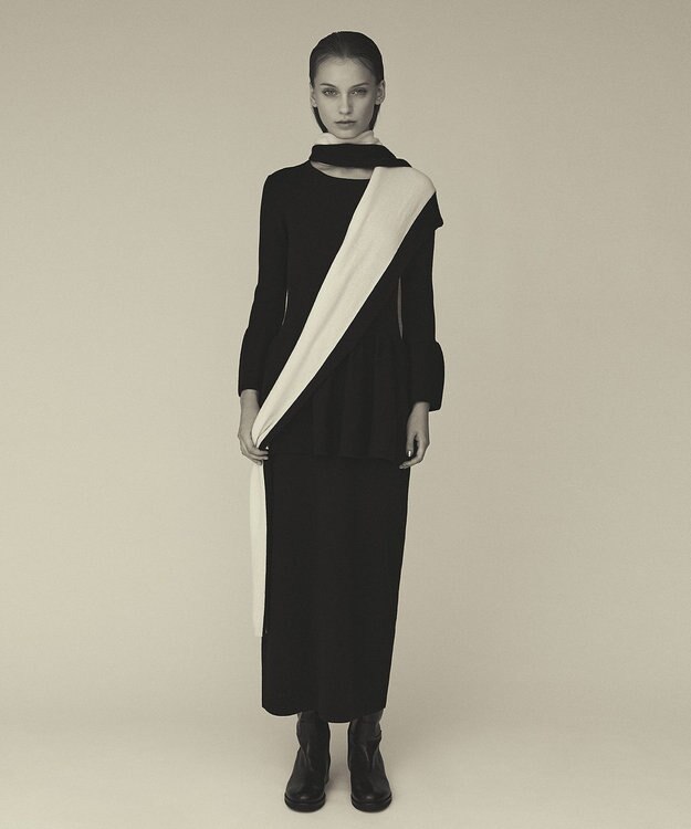 カシミヤバイカラーストール / GRACE CONTINENTAL | GRACE CONTINENTAL