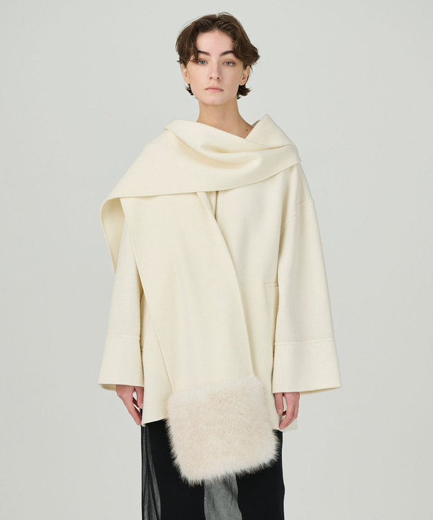 フードストールリバーコート / GRACE CONTINENTAL | GRACE CONTINENTAL