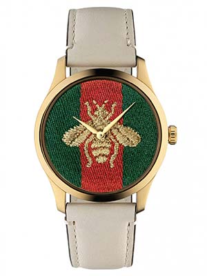 グッチ(GUCCI) アイコニックなグッチ ウェブ ストライプにビーモチーフ