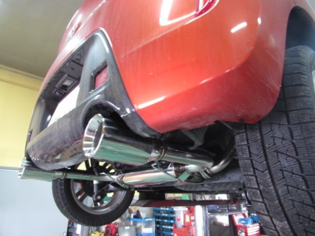 ダイハツ コペンRobe LA400K HKS LEGAMAX Premiumマフラー交換