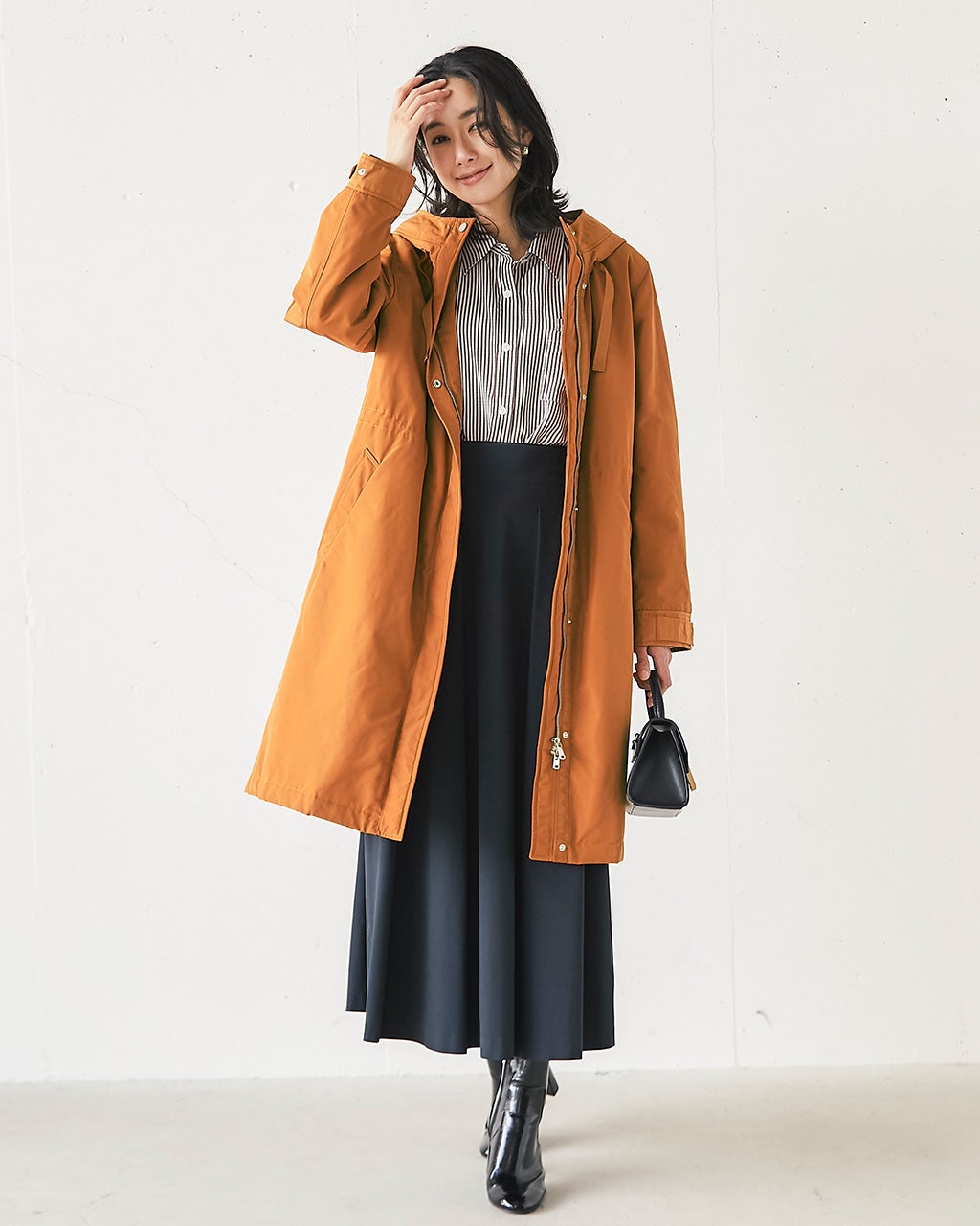 マジカルサーモ・グログランコート／立体フード/DoCLASSE