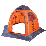 販売終了】ワンタッチフィッシングテント（フラッシュオレンジ・3人用