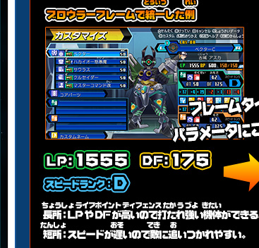 カスタマイズ｜対戦で勝つための5つの鉄則｜ゲーム紹介｜ダンボール戦機W