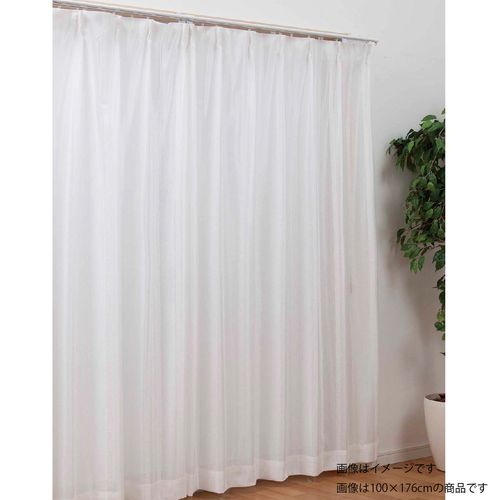 レースカーテン ホワイト DCM レースカーテン 100×133cm