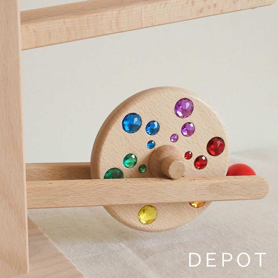 ニック社 【ニックスロープ用 ジュエル円盤】 nic 木製 スロープ 知育