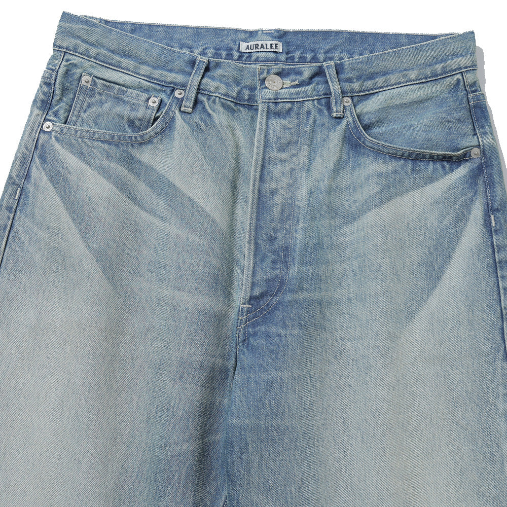 AURALEE(オーラリー) SELVEDGE FADED HEAVY DENIM WIDE PANTS