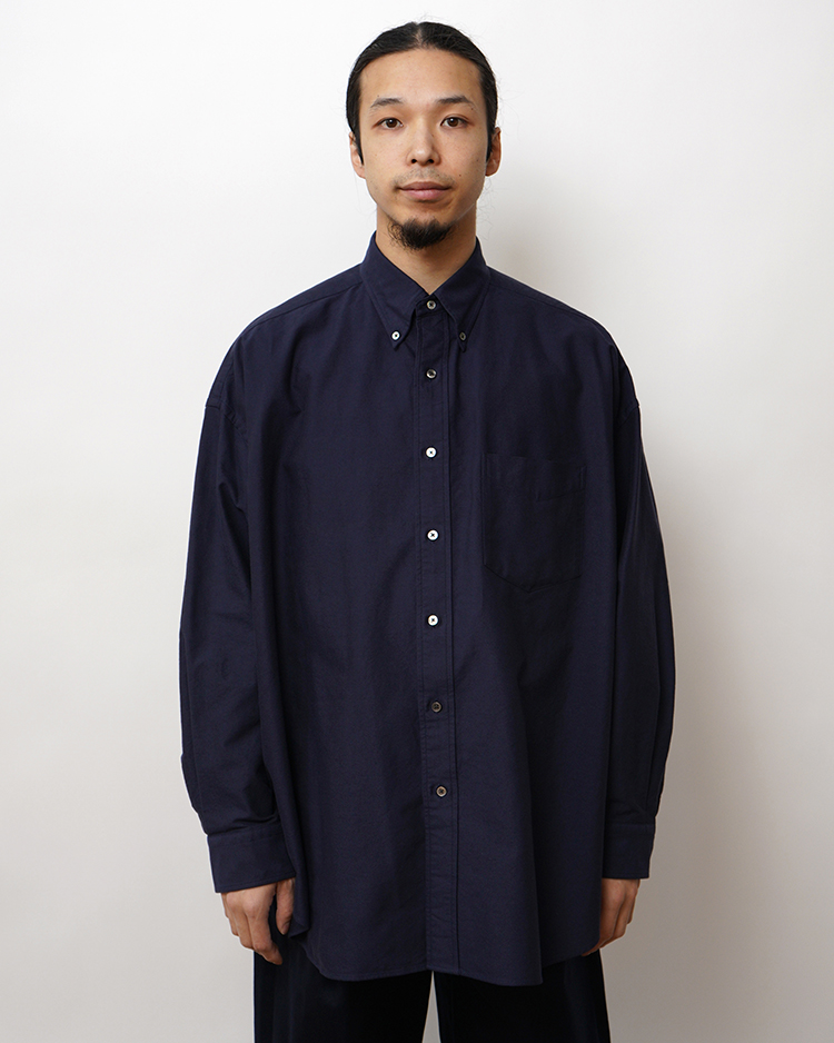 Oxford L/S Oversized B.D Shirt / NAVY | Graphpaper (MEN)(グラフ
