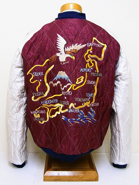 TAILOR TOYO[テーラー東洋] スカジャン 虎×JAPAN MAP TT12557 商品詳細