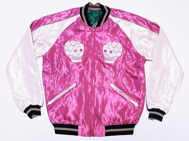 TAILOR TOYO[テーラー東洋] スカジャン SKULL×JAPAN MAP TT13467 髑髏