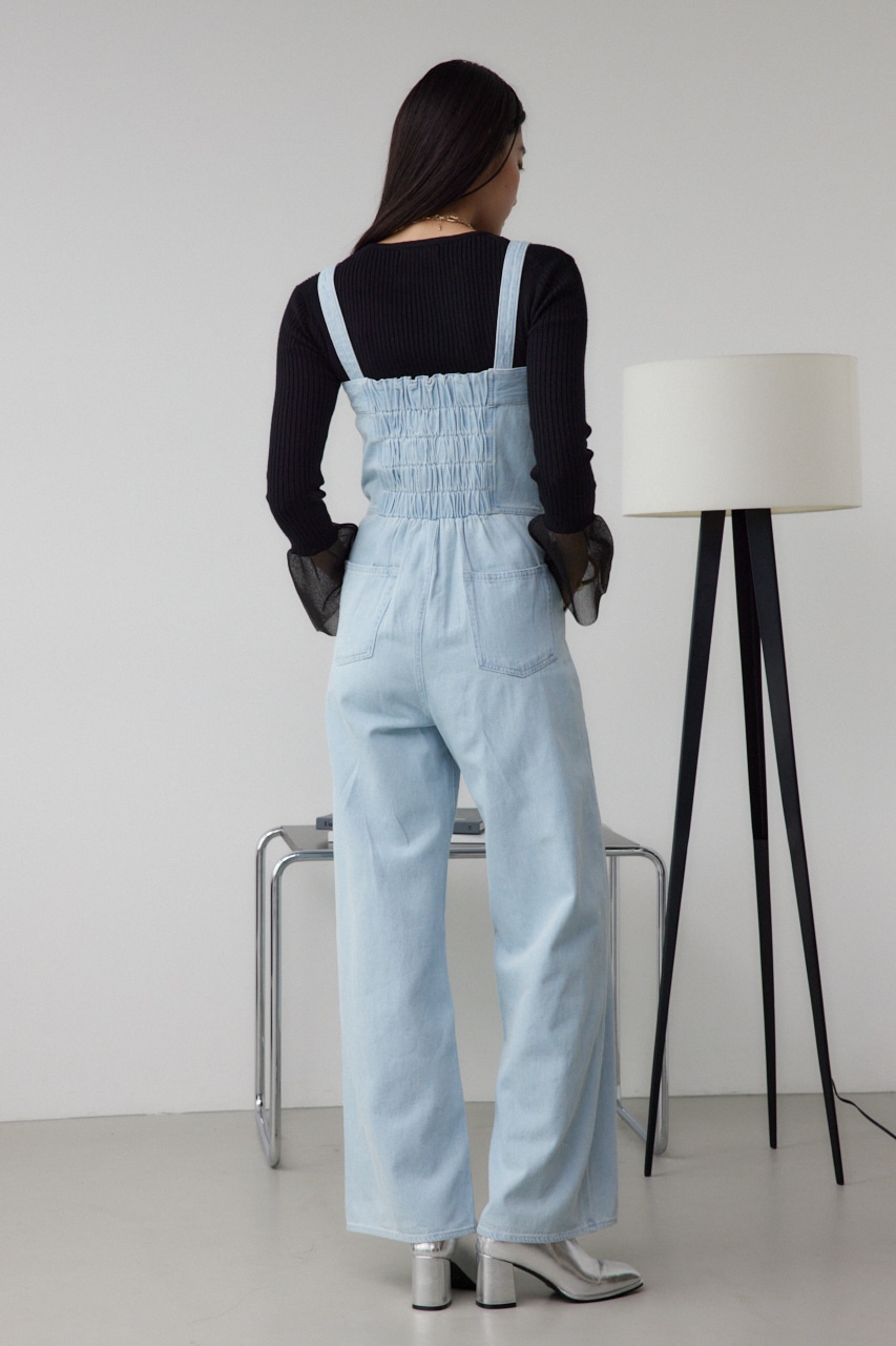 AZUL BY MOUSSY | デニムベアワイドオールインワン (その他デニム