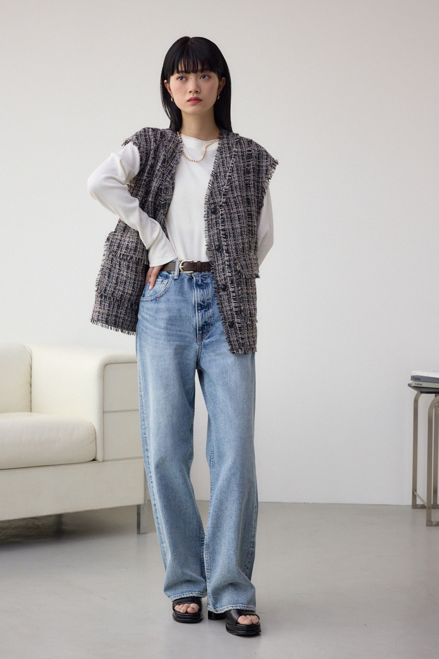 AZUL BY MOUSSY | ツイードフリンジベスト (ベスト ) |SHEL'TTER WEBSTORE