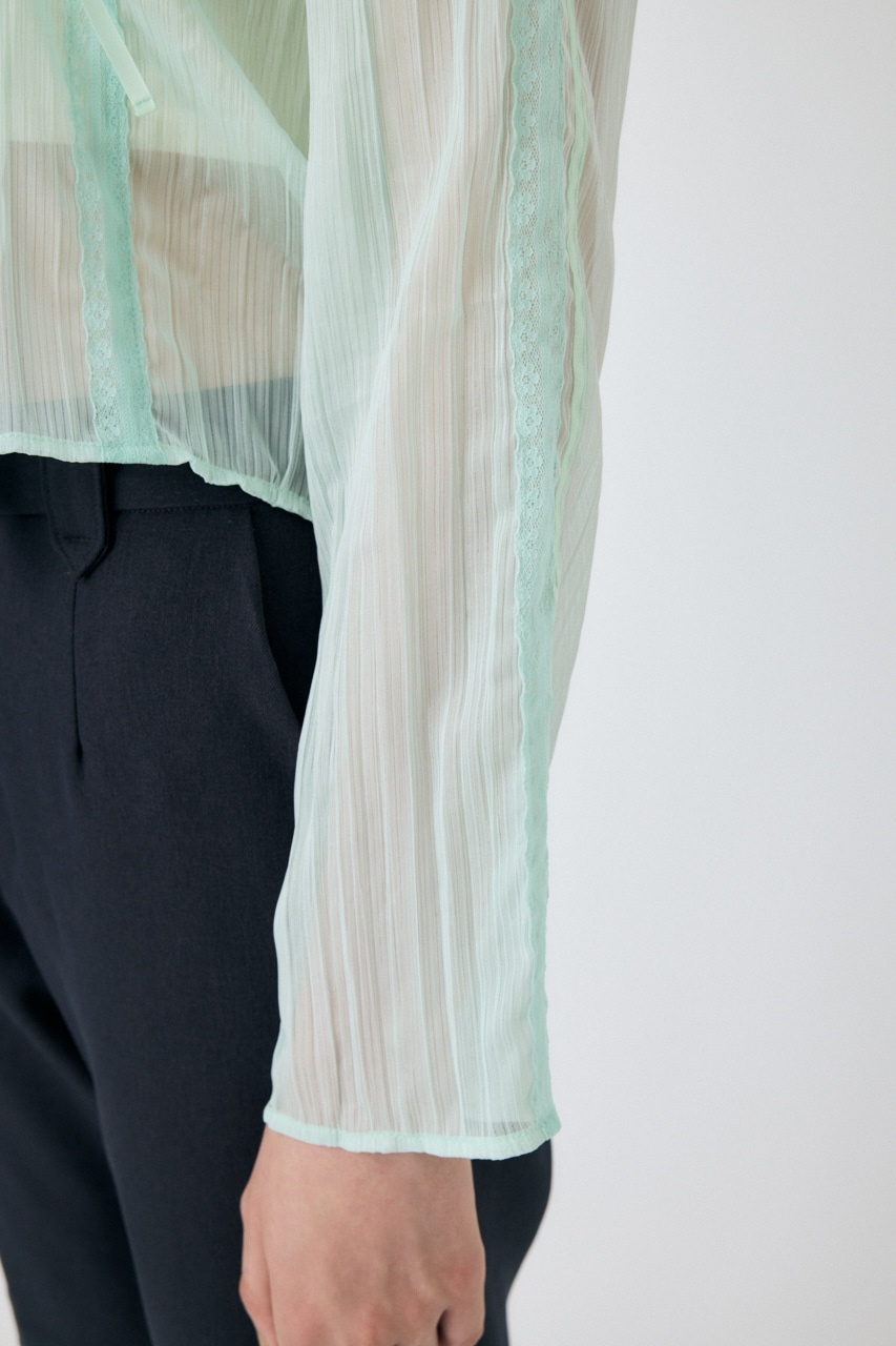 MOUSSY | LACY TAPE シアーシャツ (シャツ・ブラウス ) |SHEL'TTER