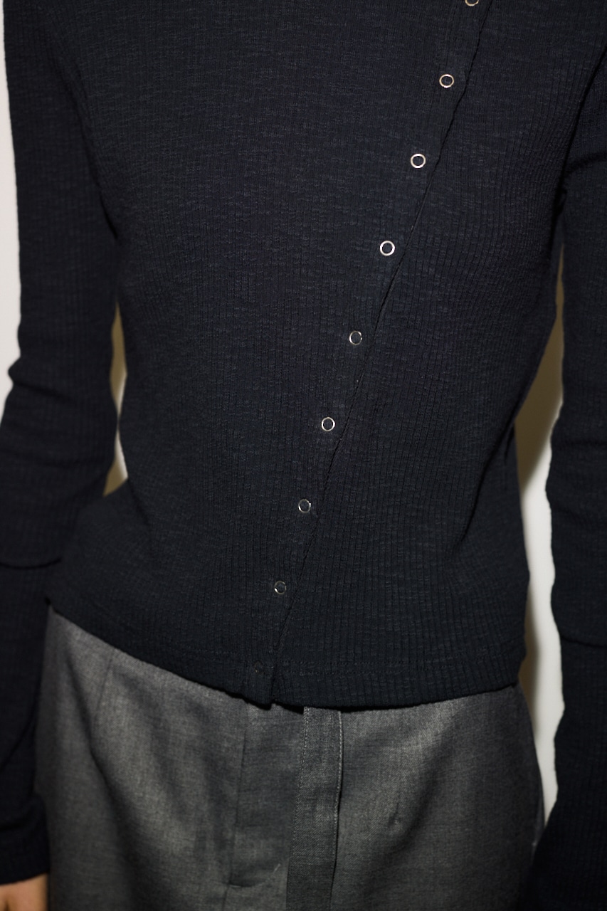 THROW by SLY | 【THROW】SLANT BUTTON L／S トップス (Tシャツ