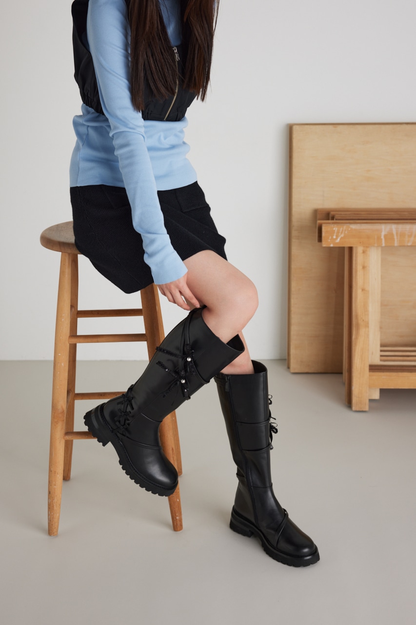 STACCATO | ミラノリボンロングブーツ (ブーツ ) |SHEL'TTER WEBSTORE
