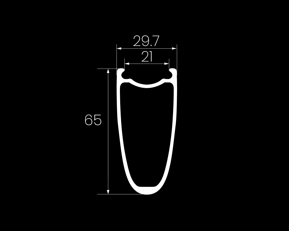 Drive 65D Aerodynamic ultralight road bike carbon wheels - Elitewheels
