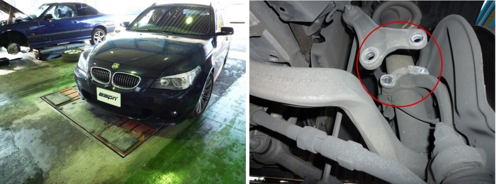 5シリーズ E60 E61 ショックアブソーバー 交換 | BMW 修理 整備 純正