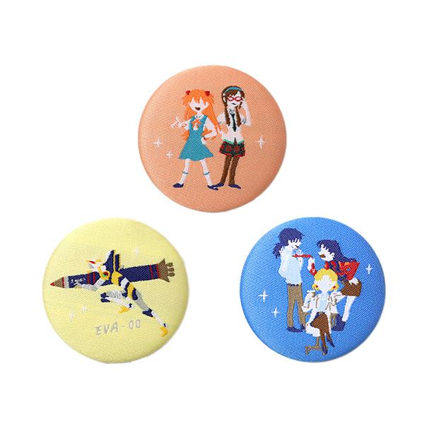 エヴァンゲリオン ゆるパレット/トレーディング織布缶バッジ10個入BOX