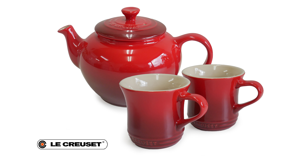 ル・クルーゼ ティーポット＆マグ セット｜結婚式・お祝い向け祝電