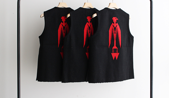 DEADSTOCK】90s ORTEGA'S Chimayo Vest “ThunderBird” Special Pattern