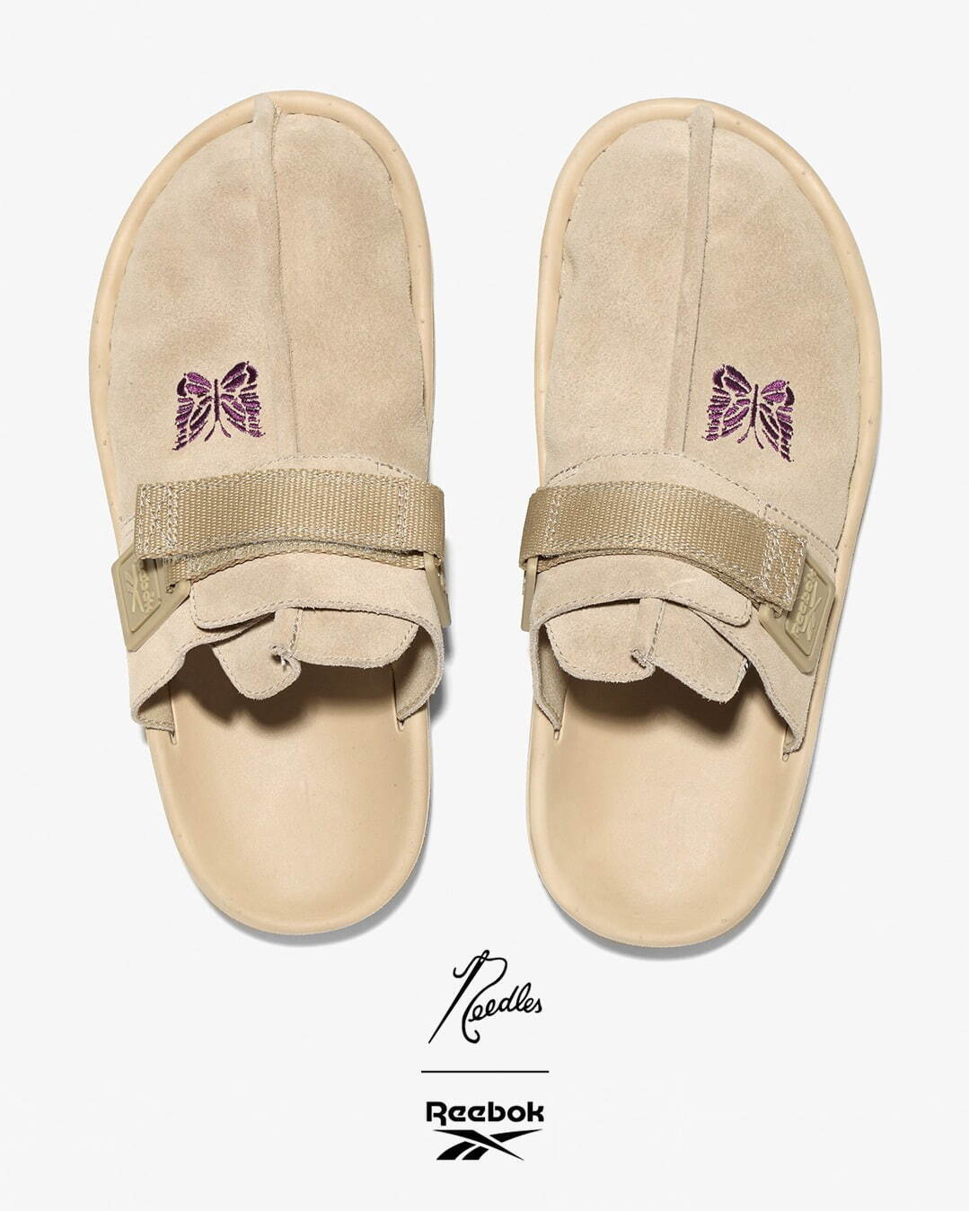 ニードルズ×リーボック“スライドタイプ”のコラボサンダル「ビート