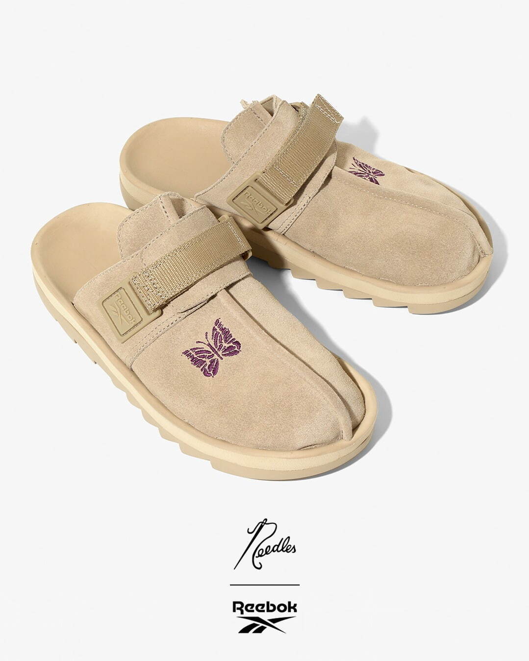 ニードルズ×リーボック“スライドタイプ”のコラボサンダル「ビート