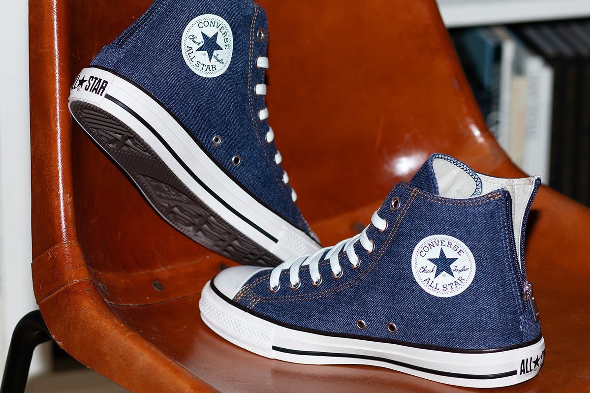 コンバース「オールスター」“青デニム×ジッパー”の24年秋冬スニーカー