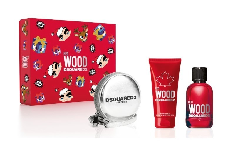 ディースクエアードの21年クリスマスコフレ、人気香水「ウッド レッド