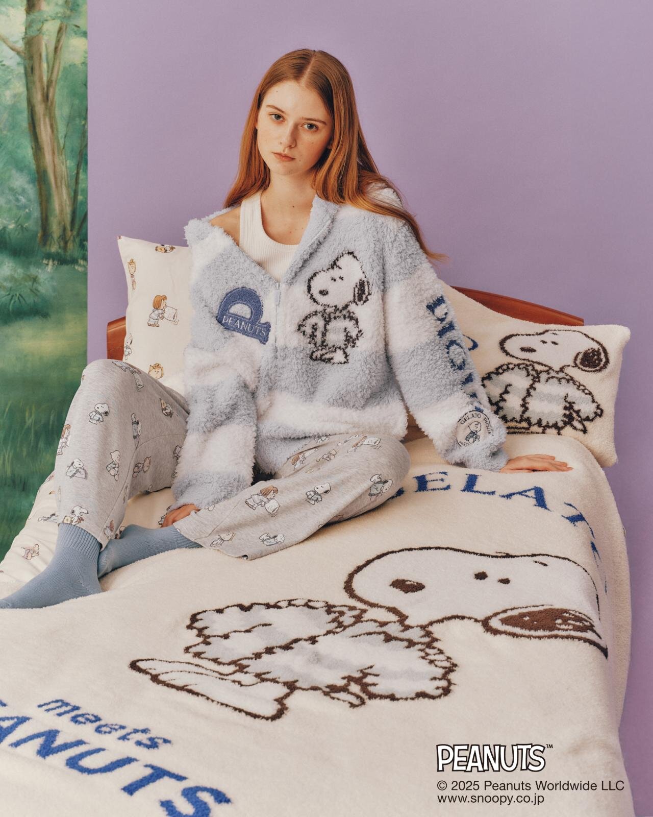 写真10/28｜ジェラート ピケ「ピーナッツ」ルームウェア、“おやすみ前