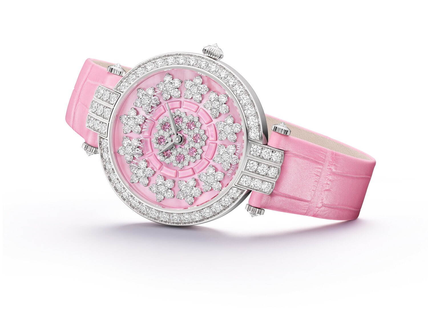 ハリー・ウィンストン“ひまわり”着想の腕時計、約120個のダイヤモンド