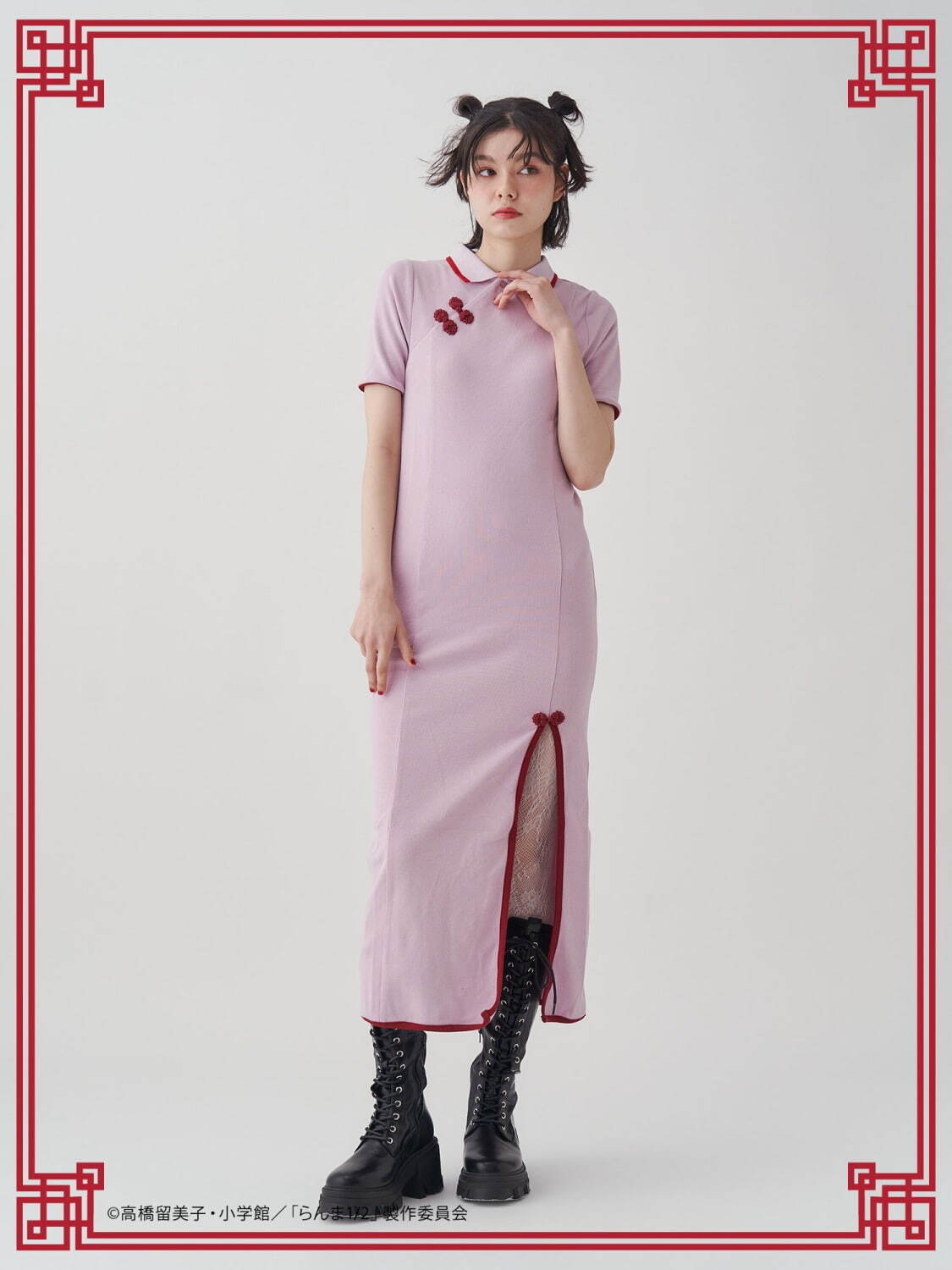 ジュエティ『らんま1/2』“チャイナ服風”ワンピース、アニメシーン