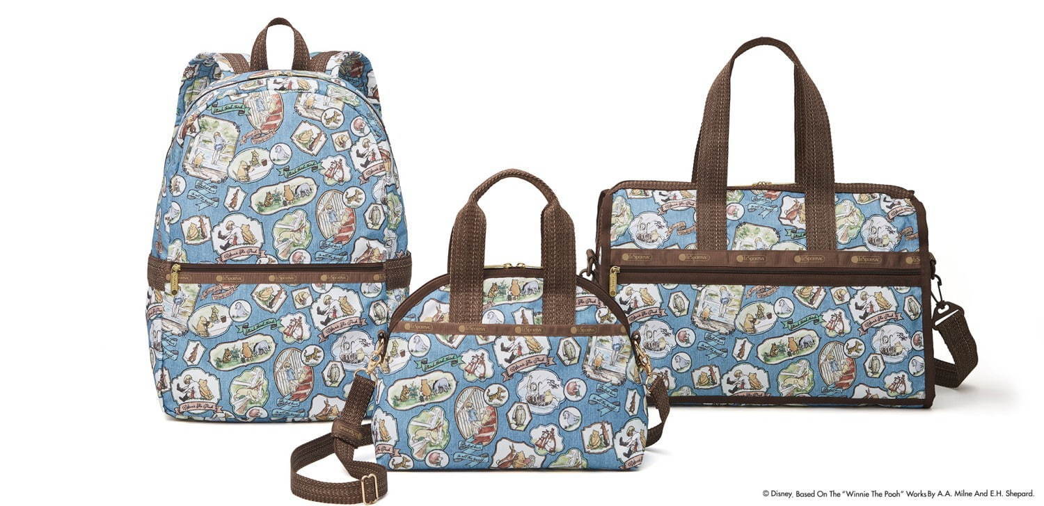 ディズニー クラシック・プー」バッグ＆ポーチがレスポートサックから