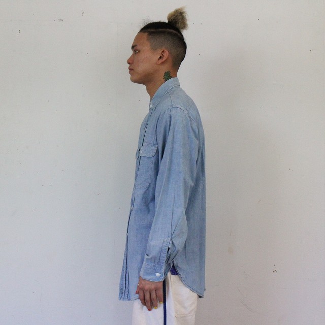 50年代 60年代 ビッグマック シャンブレーシャツ ストアブランド 猫目