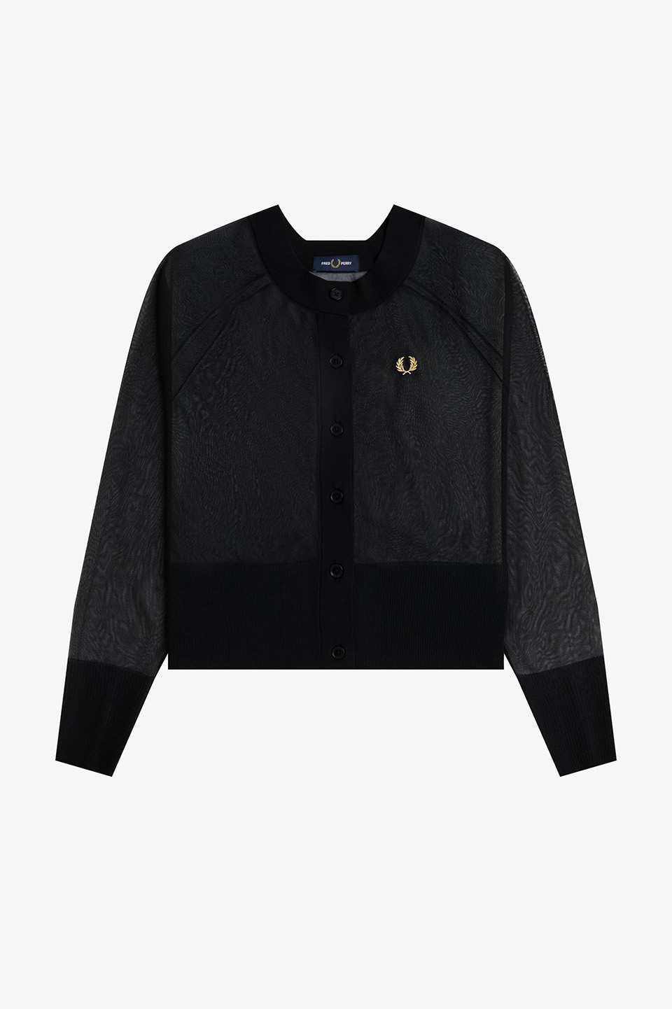 Sheer Cardigan(10 102：BLACK): | FRED PERRY JAPAN | フレッドペリー