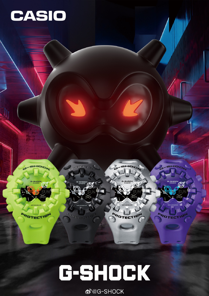 The radical-looking GA-V01 is an ordinary G-Shock on the inside