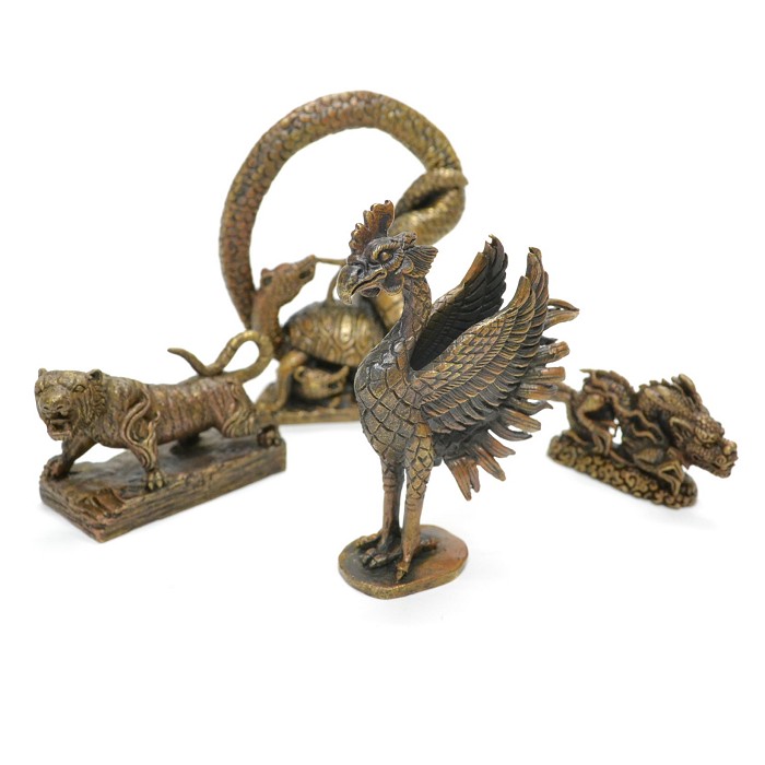 ミニ仏像 四神獣セット - 香老舗 高野山大師堂