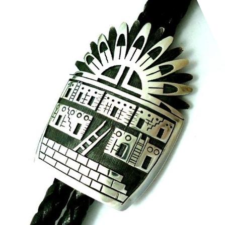 インディアンジュエリー ホピ族製作のボロタイ・ループタイ