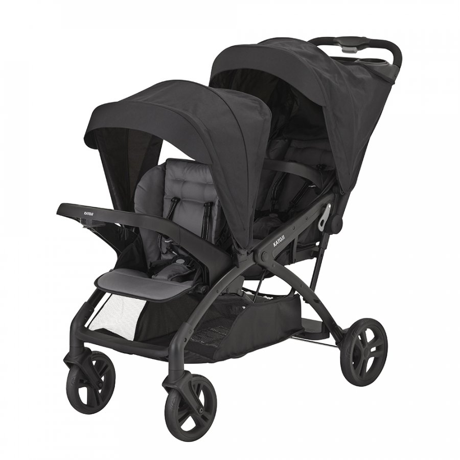 ベビーカー 二人でゴーDX シングルタイヤ（ブラック）」について