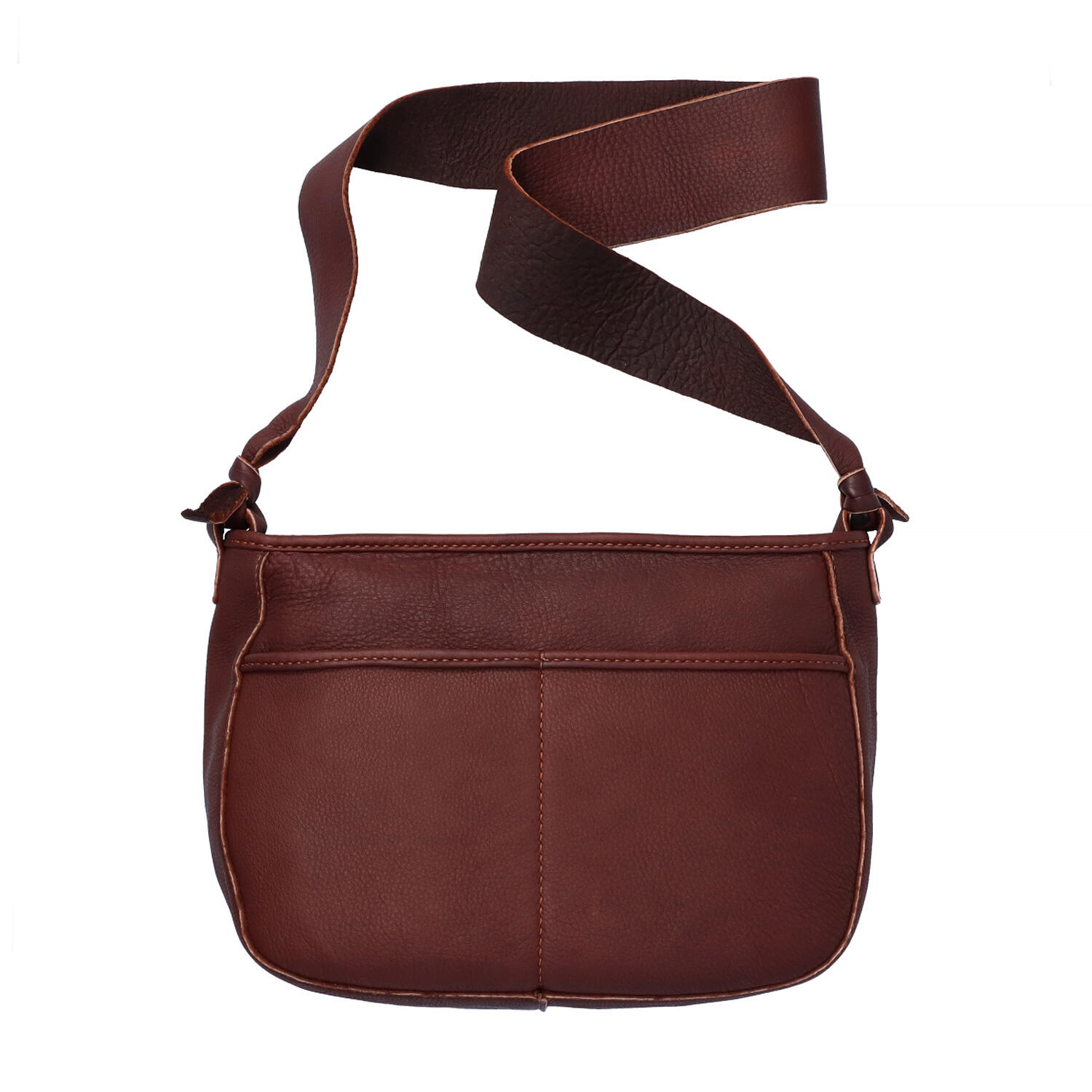 総手縫い 鹿革 ファスナー付き ショルダーバッグ | 株式会社 KAZINO