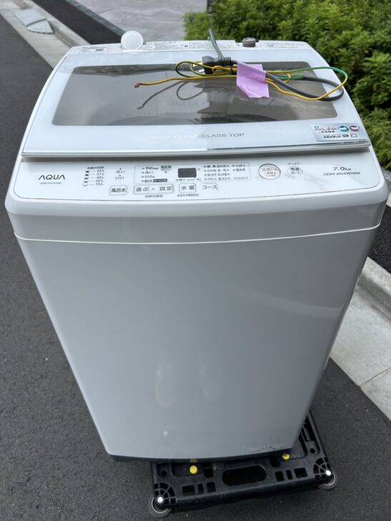 西宮市の方より引っ越し【出張買取】AQUA 洗濯機 AQW-GV70J(W) 2021年